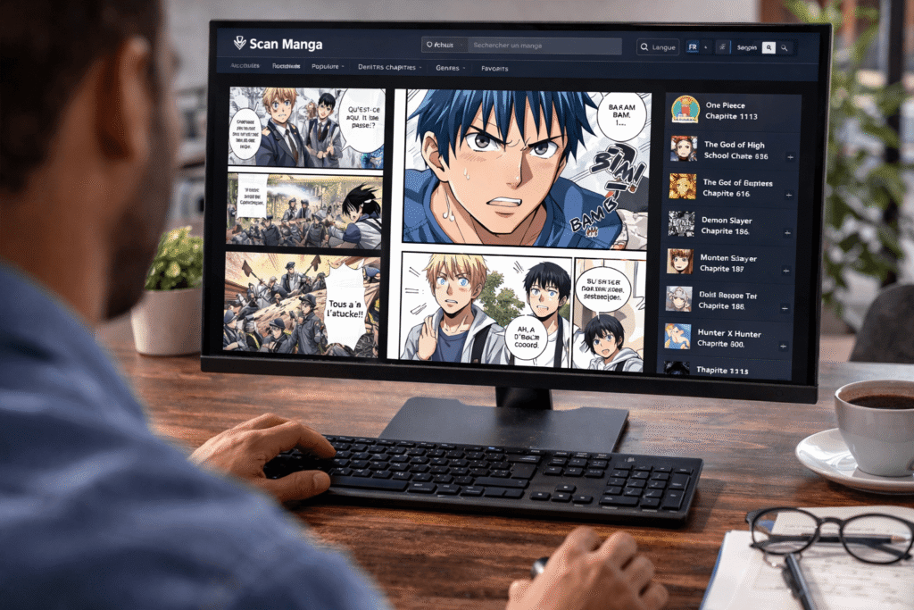 reading scan manga