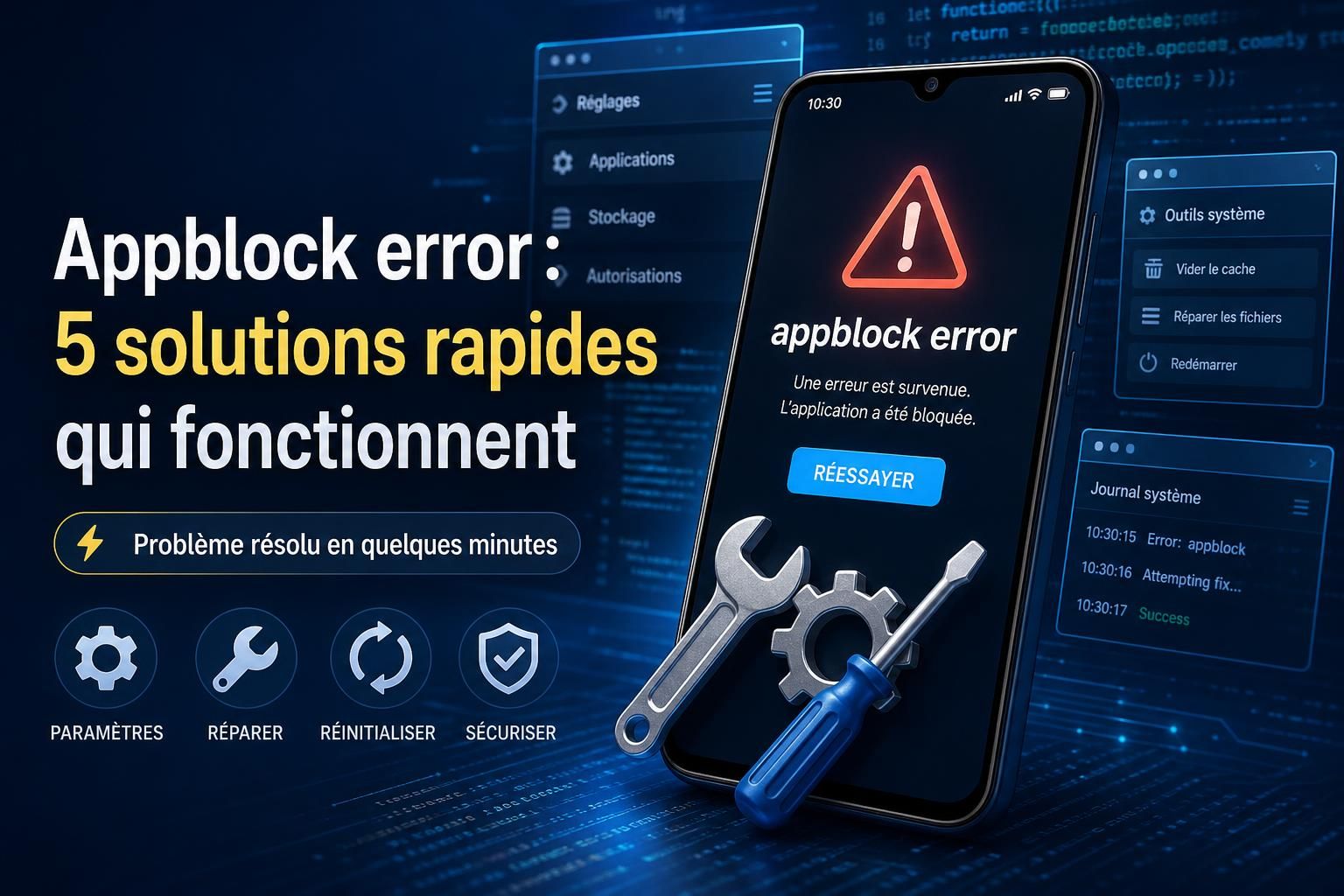 découvrez des solutions rapides pour corriger l'erreur appblock et faire fonctionner l'application à nouveau sans souci.