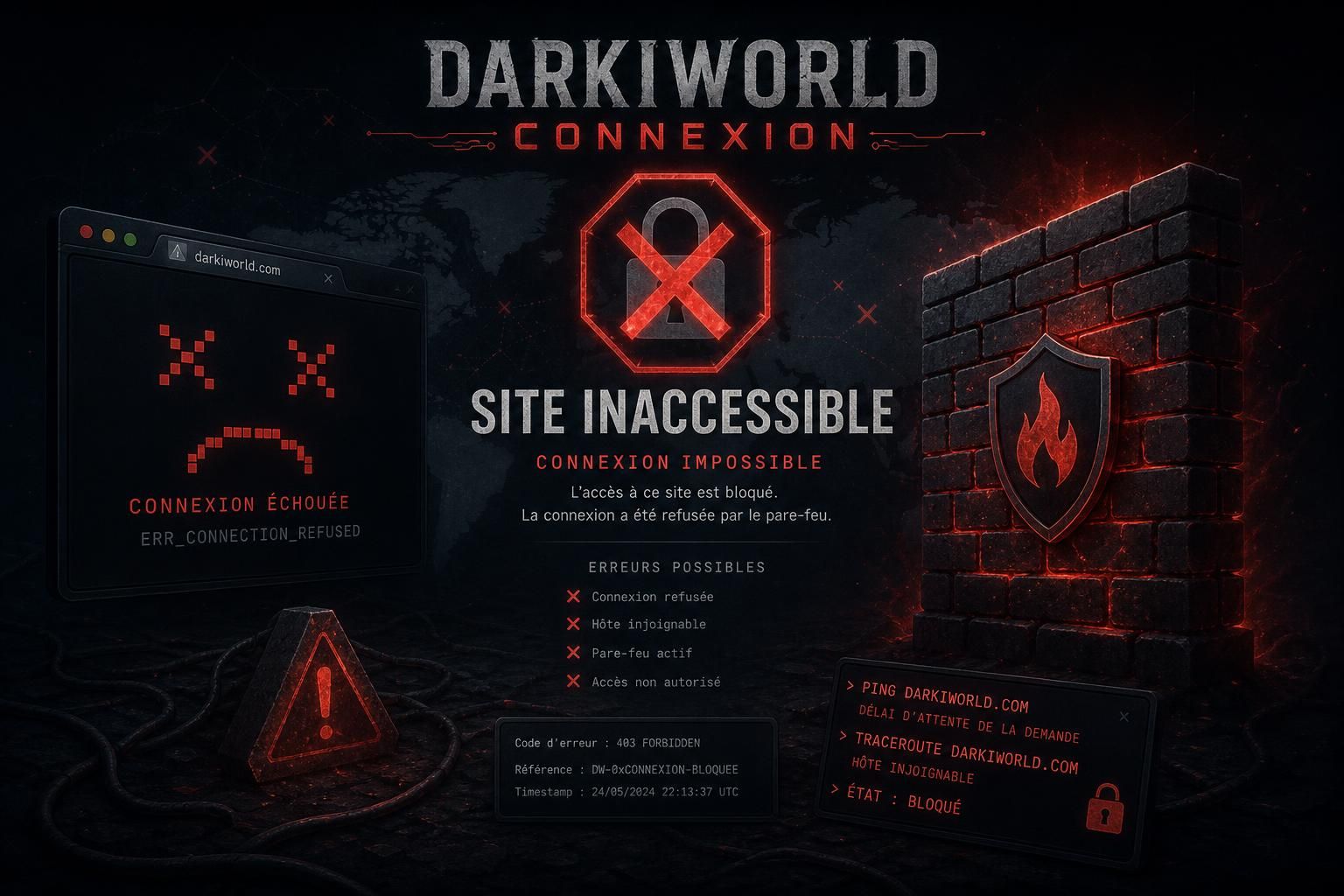 découvrez les solutions efficaces pour résoudre les problèmes d'accès à darkiworld connexion et retrouvez rapidement l'accès à votre site préféré.