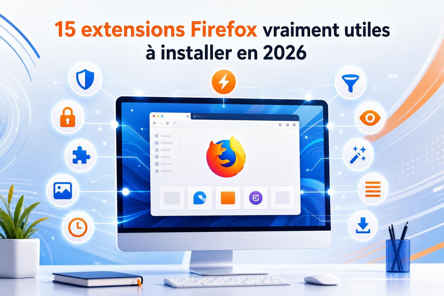 découvrez 15 extensions firefox indispensables à installer en 2026 pour améliorer votre navigation, booster votre productivité et sécuriser votre expérience en ligne.