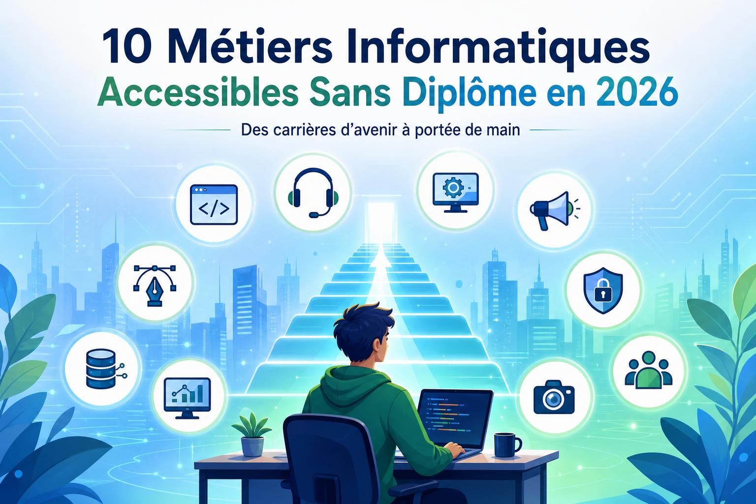 découvrez 10 métiers de l'informatique accessibles sans diplôme, leurs perspectives d'emploi et les salaires attendus en 2026 pour réussir votre carrière dans le secteur tech.
