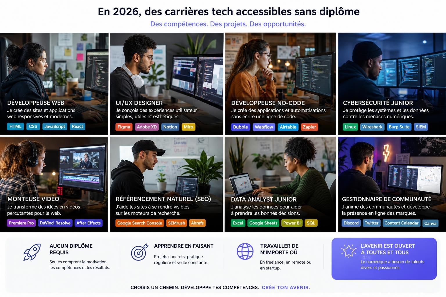 10 tech jobs you can pursue without a college degree in 2026